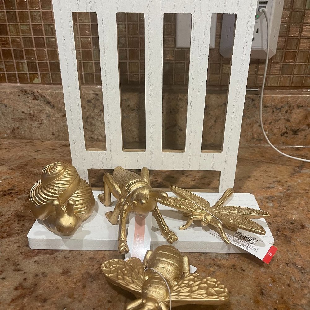 Target Spring 2022 Gold Insect Figural Bundle (4)
